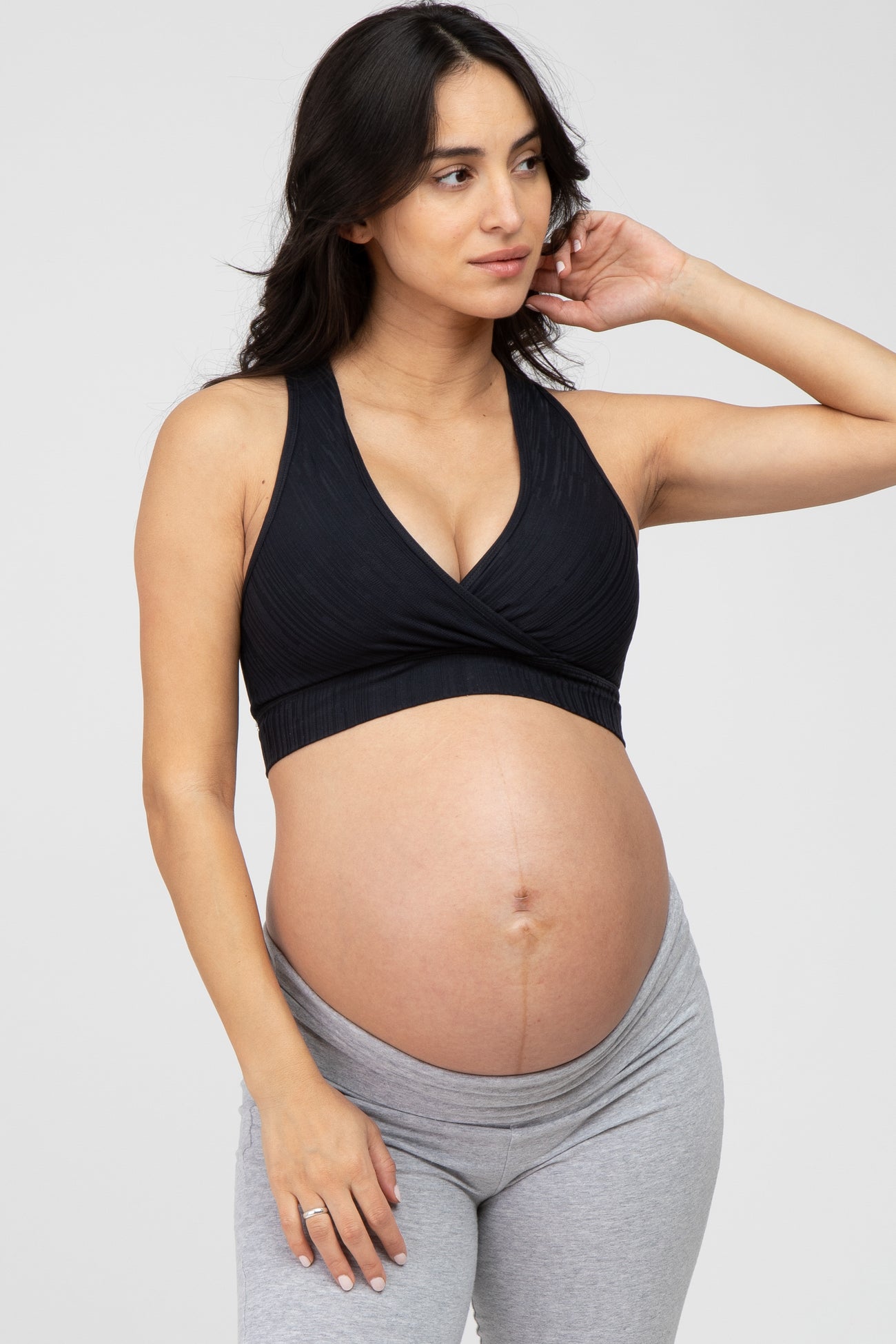 Black Maternity/ Nursing Bra– PinkBlush