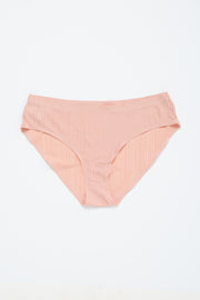 Mauve Ribbed Seamless Underwear