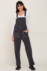 Black Denim Maternity Overalls