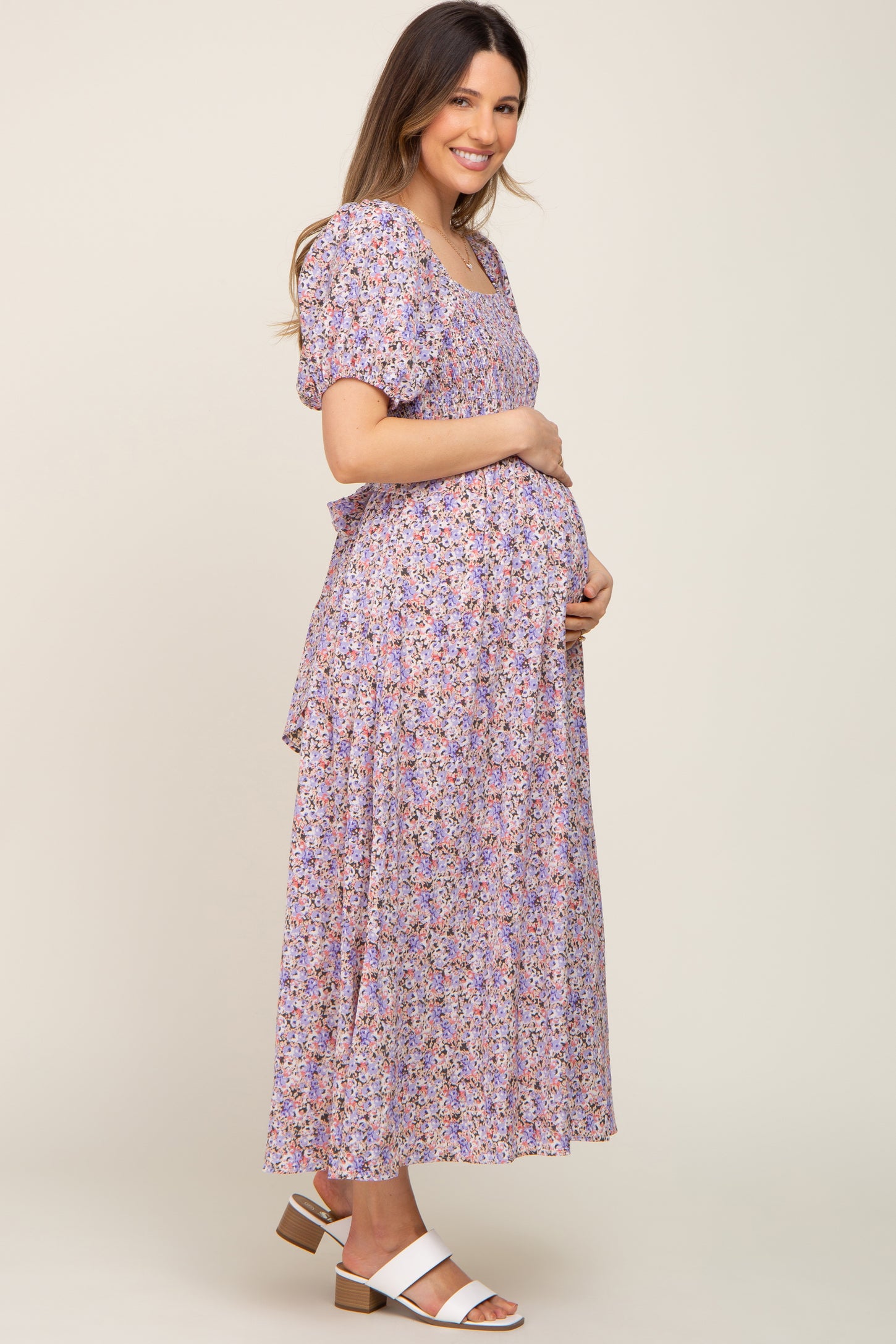 pink and purple maternity dresses Tiffany Rose Amelia Maternity Dress Orchid Pink