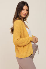 Yellow Maternity Cardigan