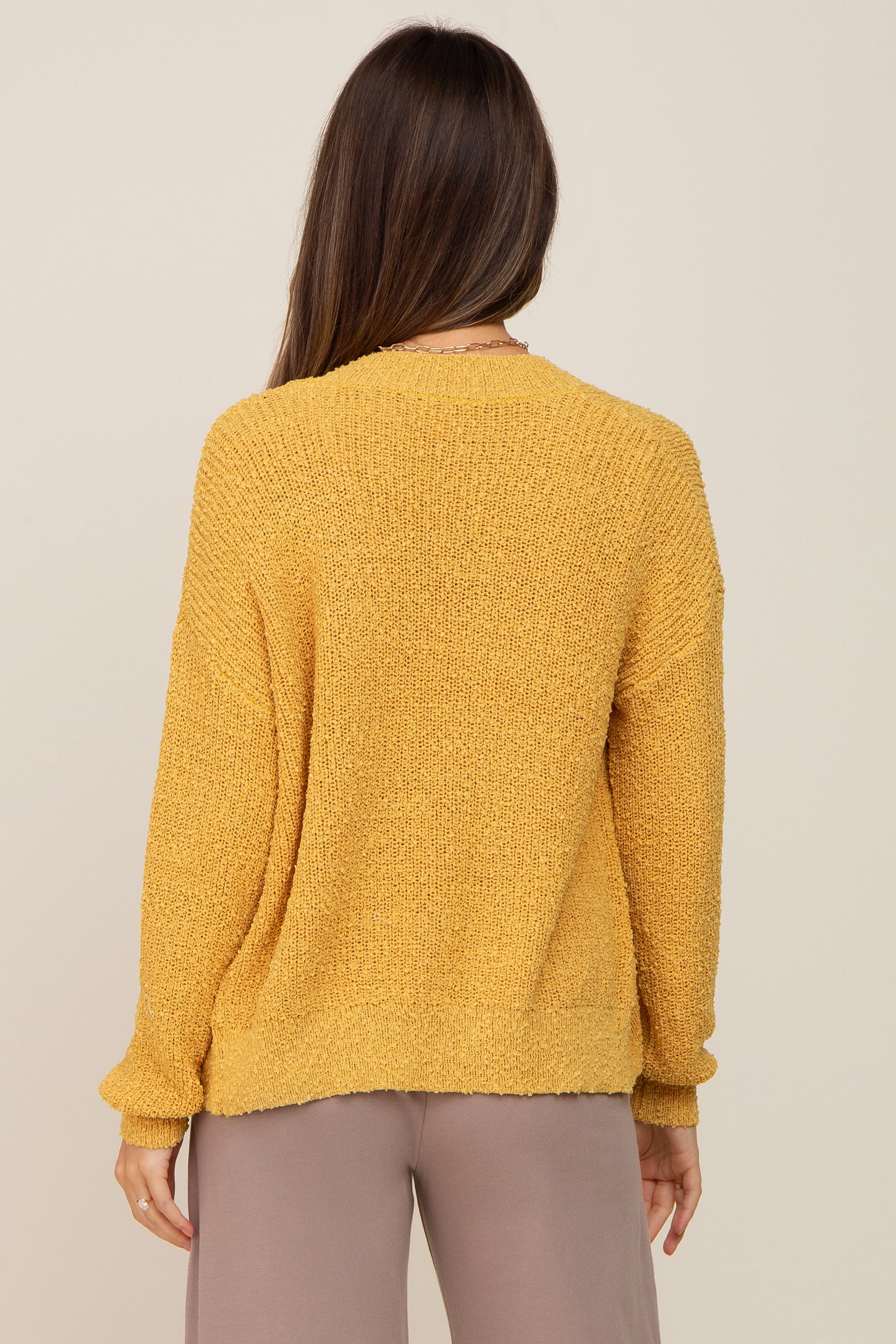 Yellow Maternity Cardigan