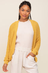 Yellow Maternity Cardigan