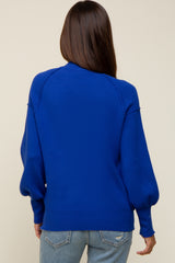 Royal Knit Long Sleeve Mock Neck Maternity Top