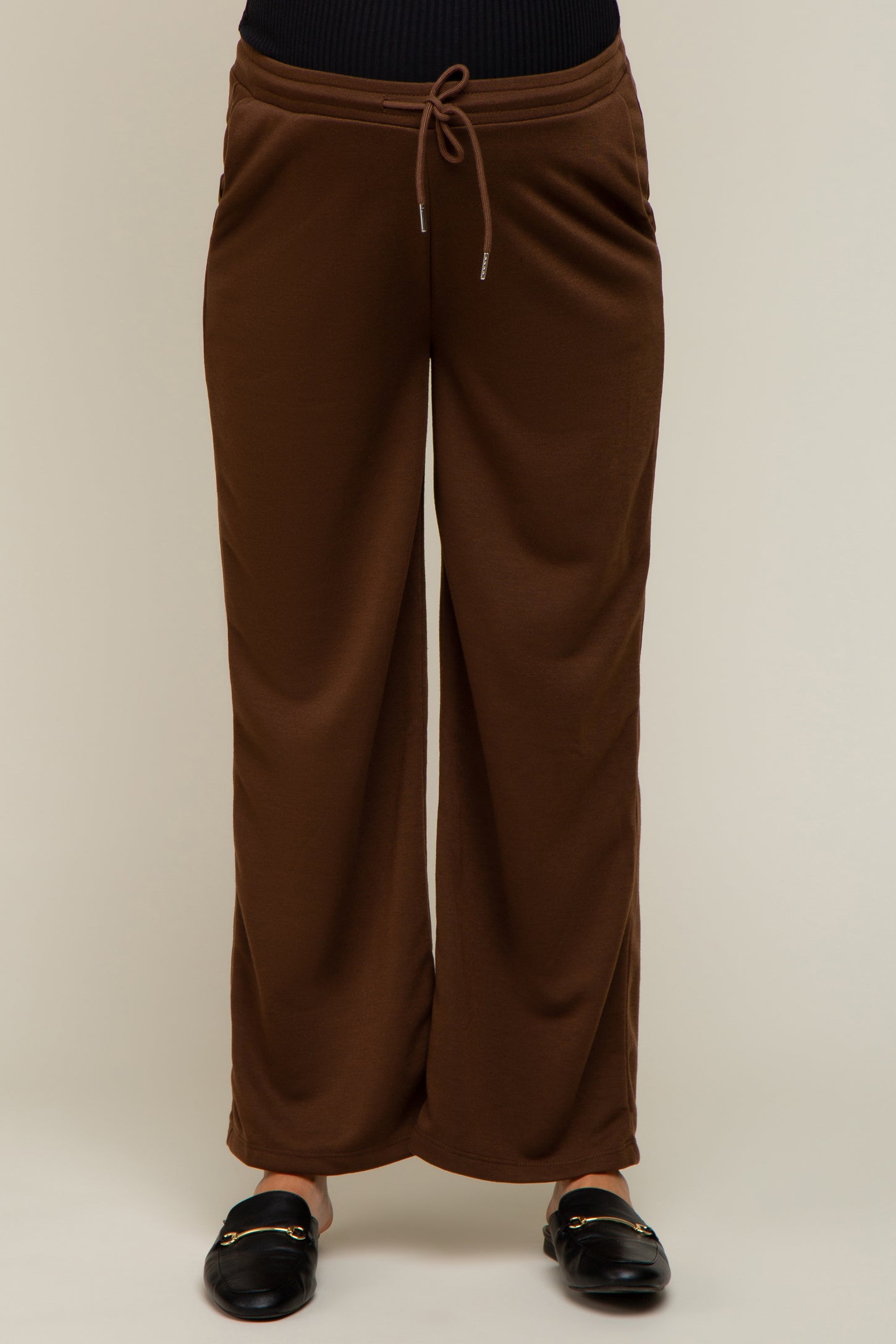 Brown Wide Leg Maternity Lounge Pants