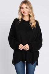 Black Maternity Long Sleeve Sweater