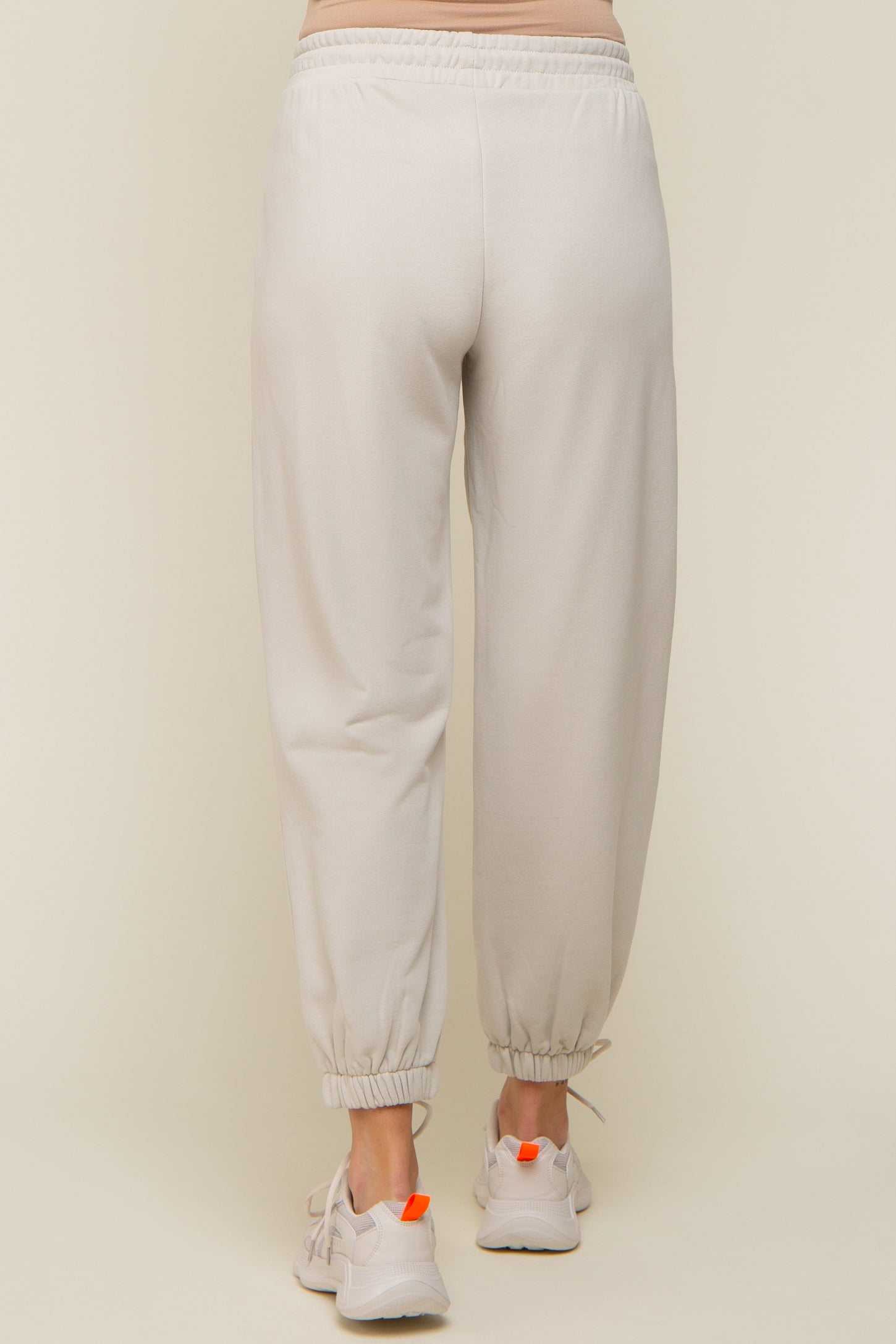 Grey Drawstring Maternity Sweatpants