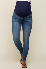Blue Medium Wash Skinny Jeans