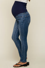 Blue Medium Wash Skinny Jeans