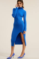 Royal Knit Midi Dress