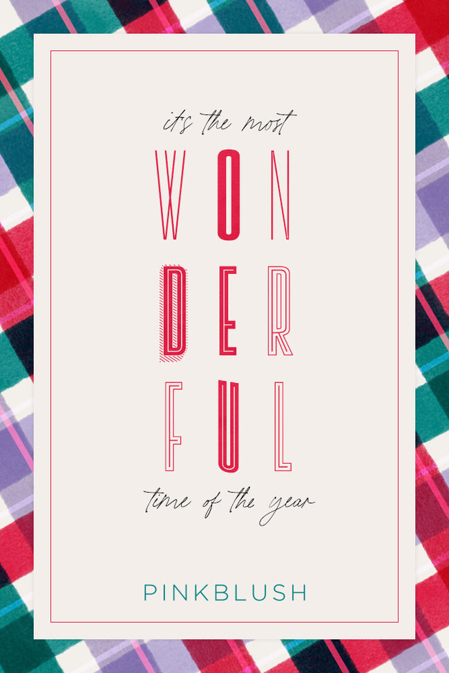PinkBlush "Most Wonderful Time" Email Gift Card